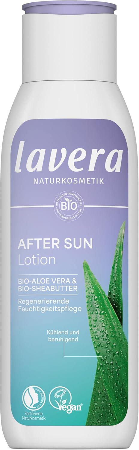 lavera After Sun Lotion - 24 Hours Moisturizer - Soothing & Cooling - Sun Protection - Vegan - Natural Cosmetics - 200 ml