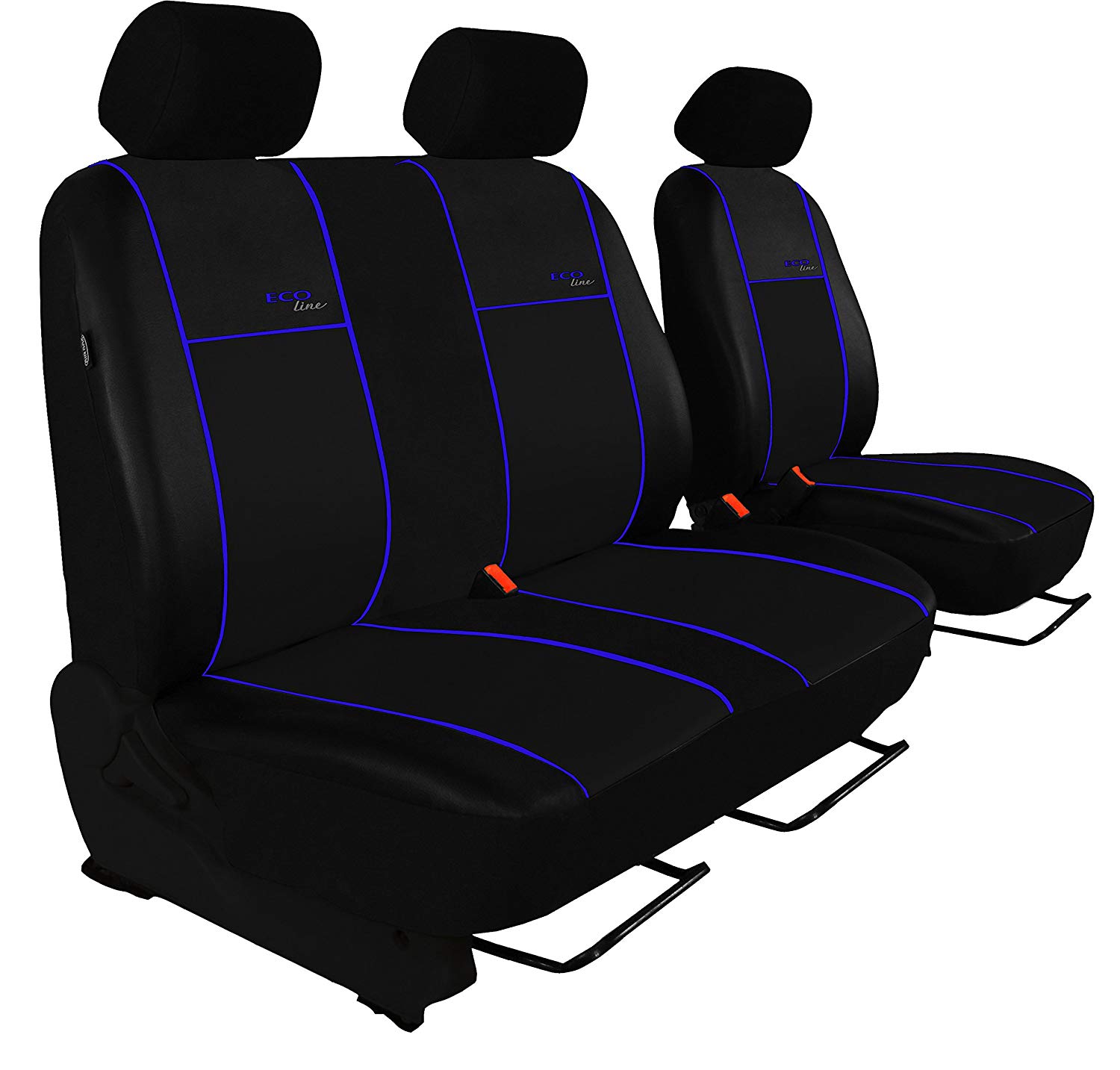 For VW T4/5 seats. Tailor made Seat Covers Eco Line in 7 Fins – Colours.