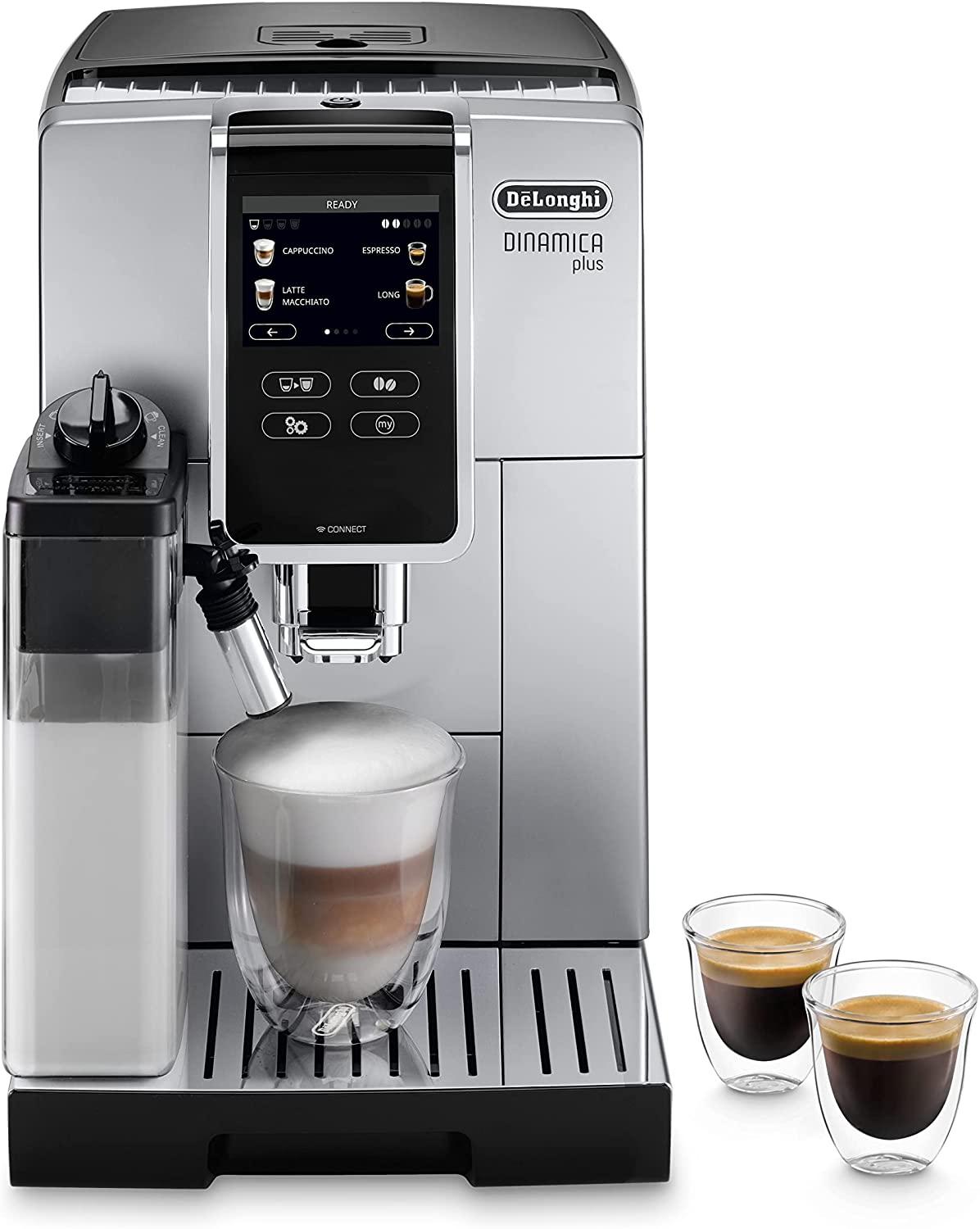 DeLonghi De\'Longhi ECAM 370.85.SB Dynamic Coffee Fully Automatic 1450 W 1.8 Litres Plastic Silver E Nero
