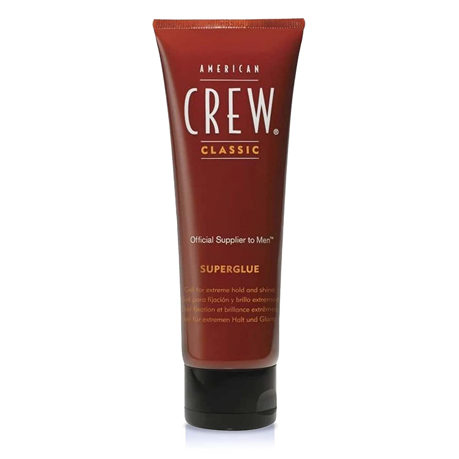 AMERICAN CREW Classic Superglue 100ml Styling Gel for Men Hair Product with Very Strong Hold Styling Product for Optimal Definition, Structure & Strong Shine