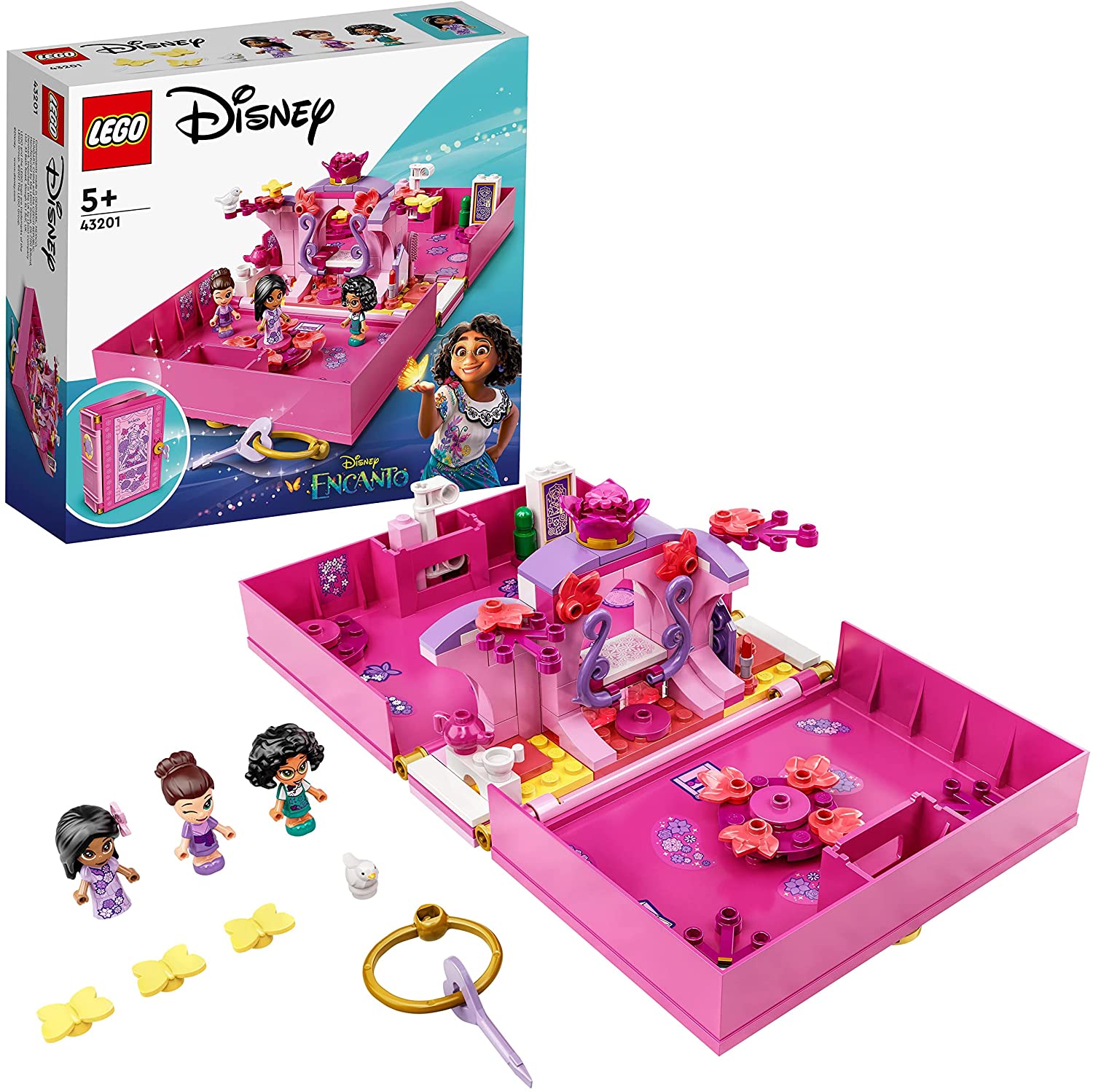 LEGO 43201 Disney Princess Isabelas Magic Door Construction Toy with Micro 