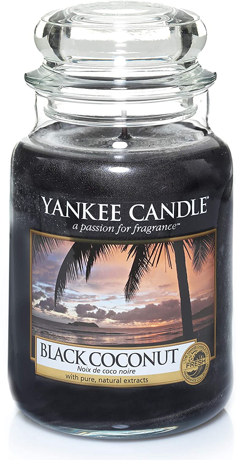 Yankee Candle Large Jar Candle, Black Coconut