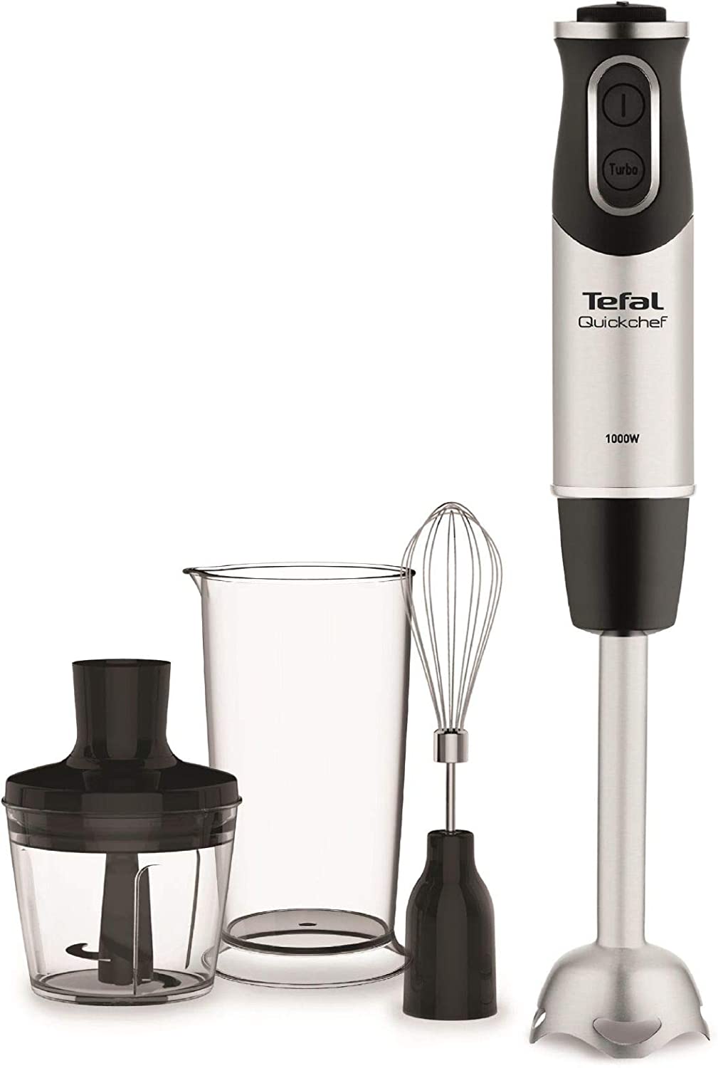 Tefal HB6568 Dipping Mixer 0.8L 1000W Black Stainless Steel - Mixer (Dipping Blender, 0.8L, Black, Stainless Steel, China, 0.5L, Stainless Steel)