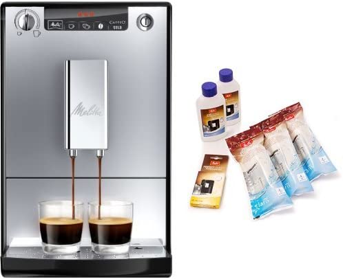 Melitta E 950 103 Caffeo Solo Coffee Machine with Vorbrüh Functions Silver/Black