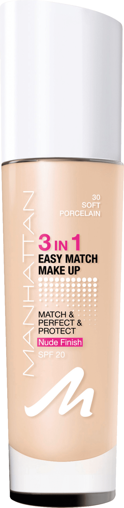 MANHATTAN Cosmetics Easy Match Make-Up Soft Porcelain 30, 30 Ml