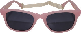 Sunglasses kids pink frame with removable headband, 1 piece