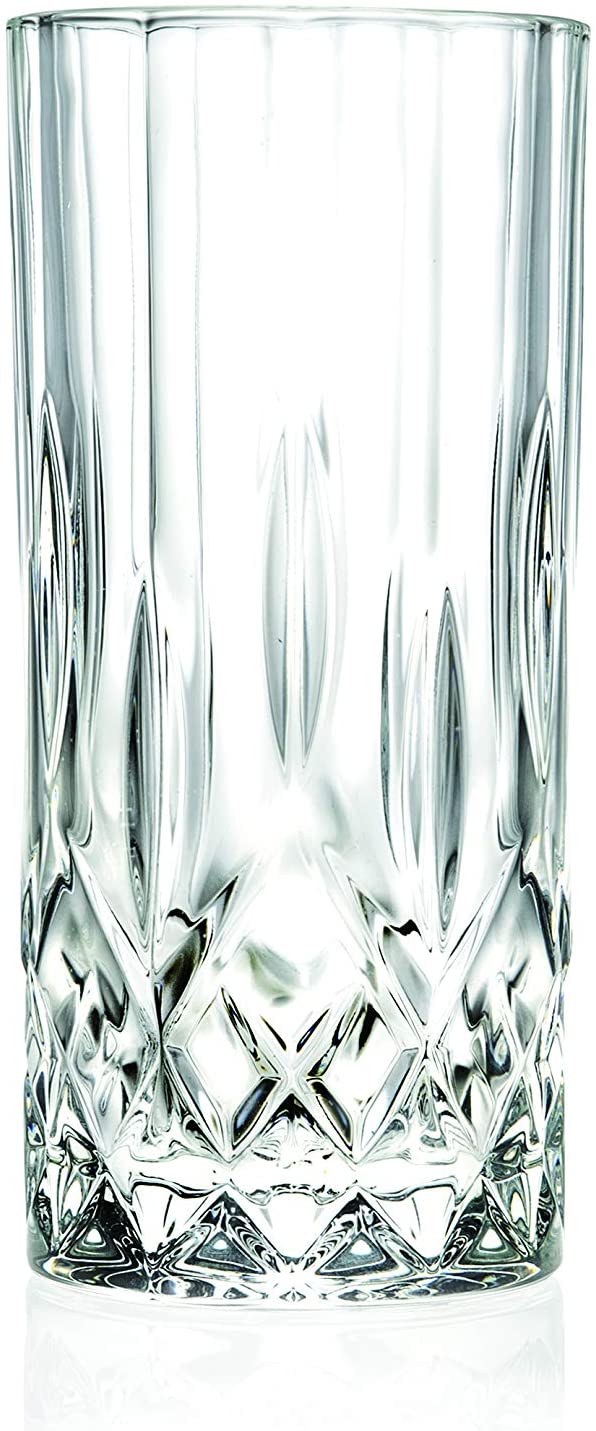 RCR Opera Luxion Crystal Long Drink Glasses Set of 6 Glass Hello Ball 25860020006
