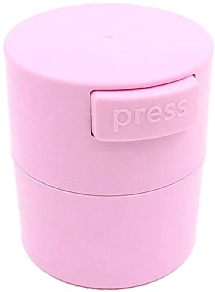 U/K Eyelash glue storage container eyelash extension glue glass activated sealed box 4 cells covered pink durable useful and practical nice design practical design and durable