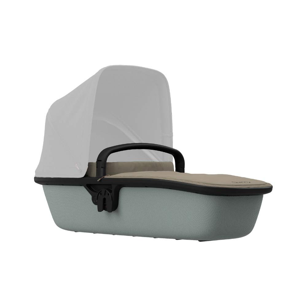 Quinny Lux carrycot, suitable for Buggy Zapp Flex and Zapp Flex Plus, ultra-light carrycot, sturdy and breathable, usable from birth up to 6 months, sand on gray