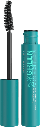 Maybelline New York Mascara Green Edition Mega Mousse Very Black 002, 9 ml
