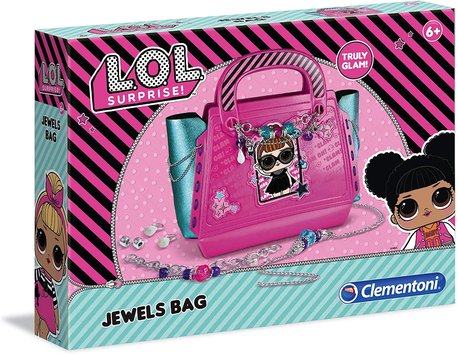 Clementoni- Lol-Jewelery 18546 Bag Multi-Coloured