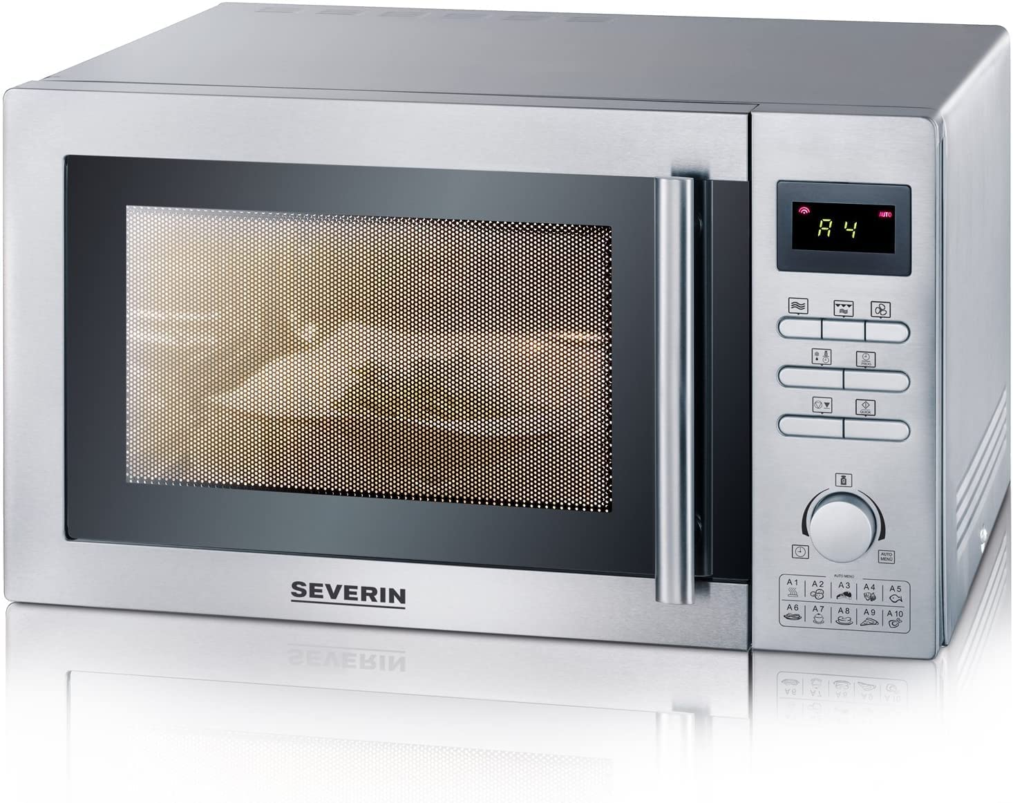 SEVERIN MW 7868 NA//900kWh/year/900W/25L/hot air function/grill/brushed sta