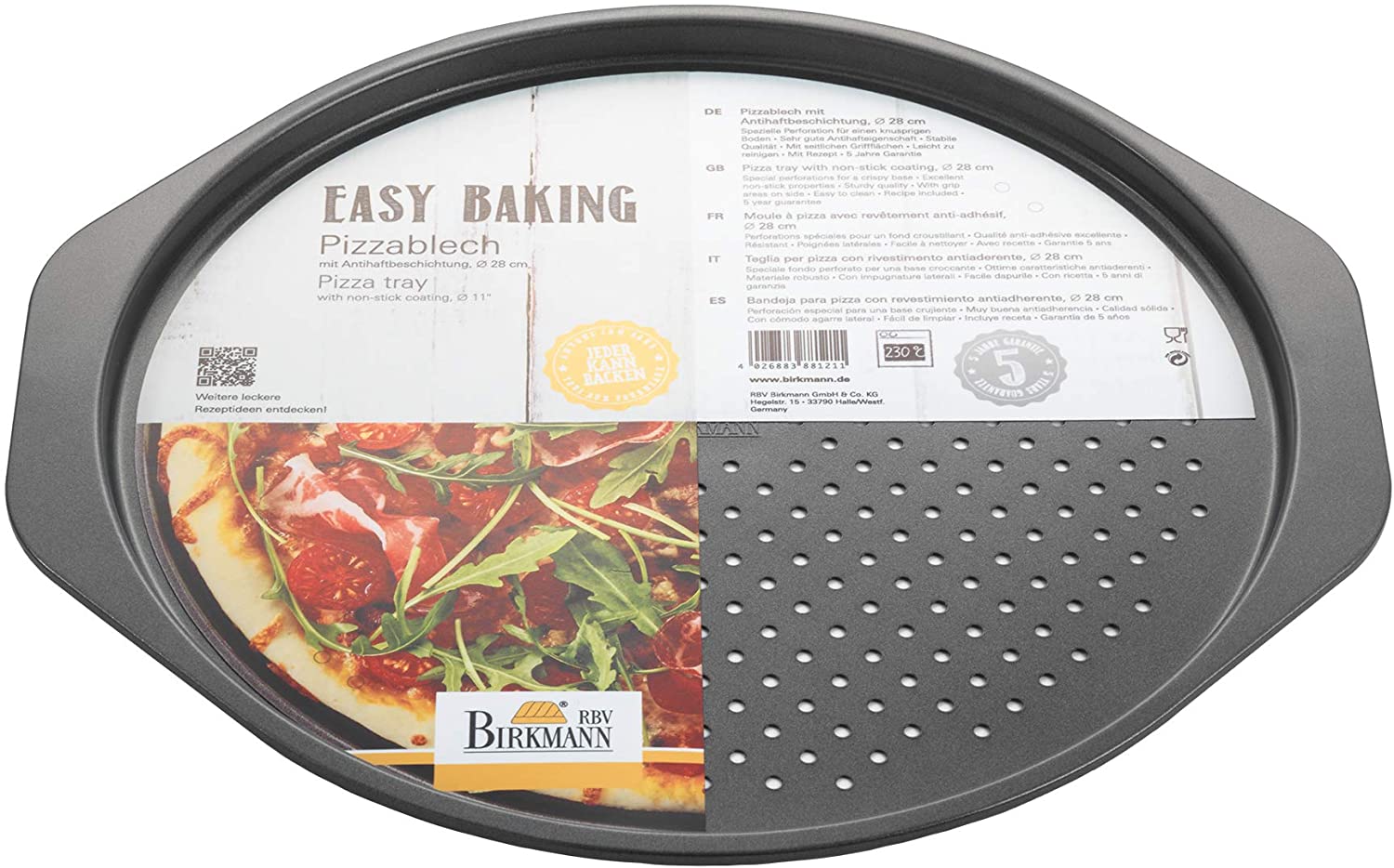 Baking Moulds from the Easy Baking Range by RBV Birkmann, grey, 28 cm