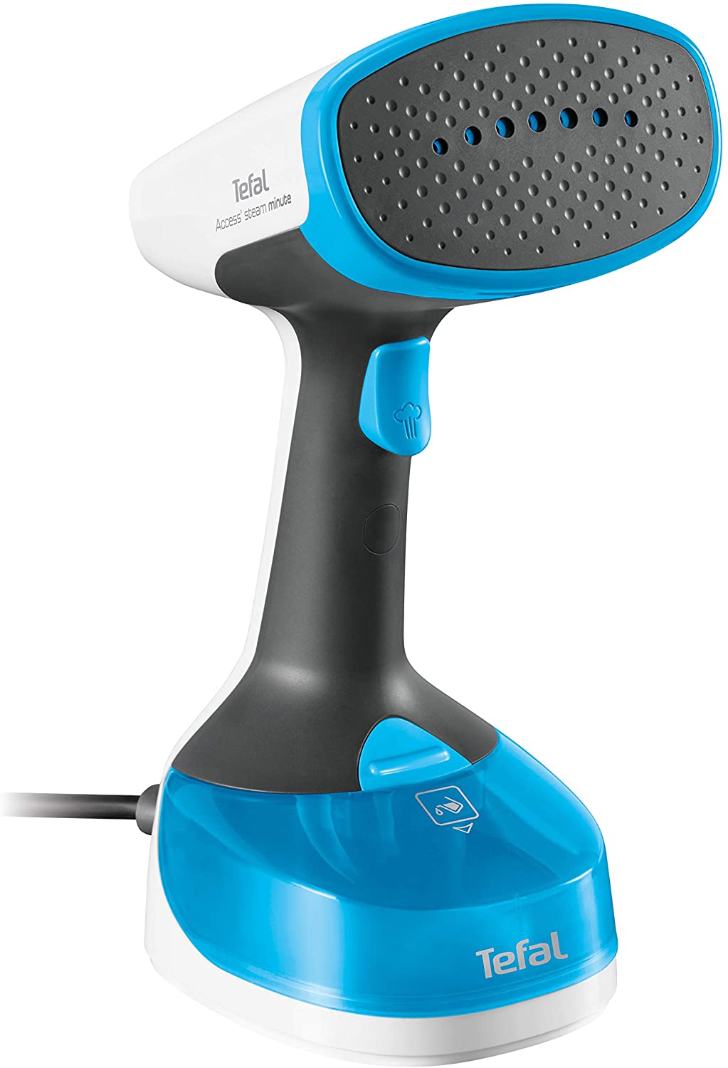 Tefal DT7000 Access Steam Minute Steam Brush (1100 Watts, Includes Accessories, 1 Steam Level, Tank Filling Quantity: 150 ml), Blue / Black / White