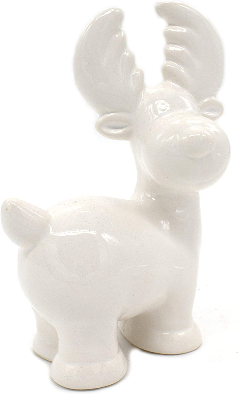 DARO DEKO Ceramic Stag Figurine White
