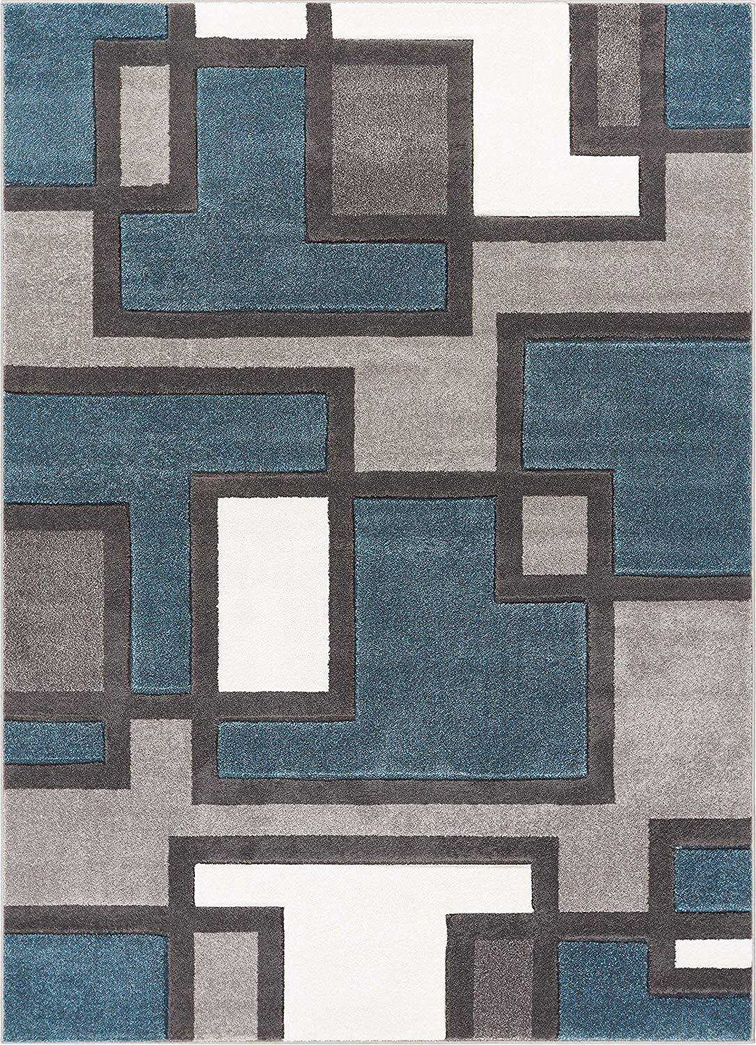Modern Geometric Patterns Comfortable Hand Made Easy Clean Stain & Fade Res