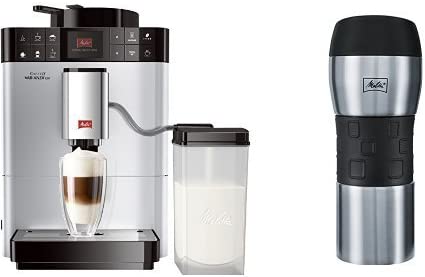 Melitta Caffeo Coffee Machine,/0 – Silver One-Touch VARIANZA CSP Function, LCD Display, My Bean Select Milk Container)