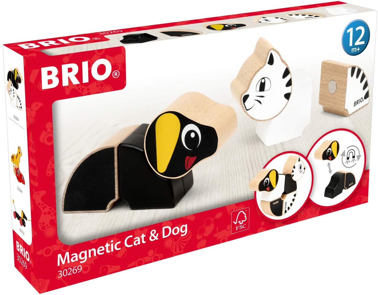 Brio 30269 Magnetic Animals Dog And Cat