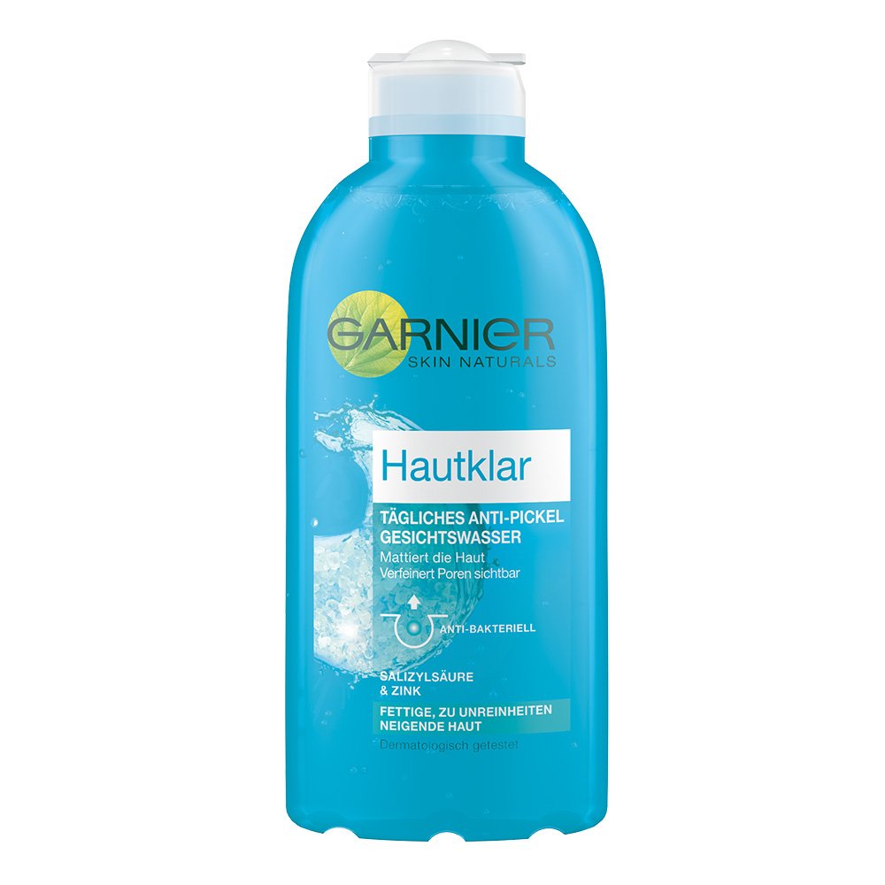 Garnier Skin-clear anti-pimple facial toner 200 ml.