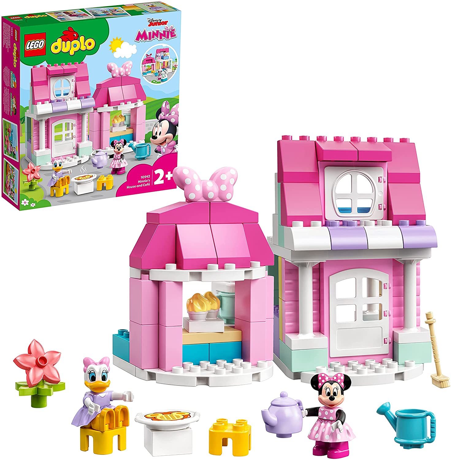 LEGO 10942 Duplo Disney Minnies House with Café, Minnie Mouse Toy for Build