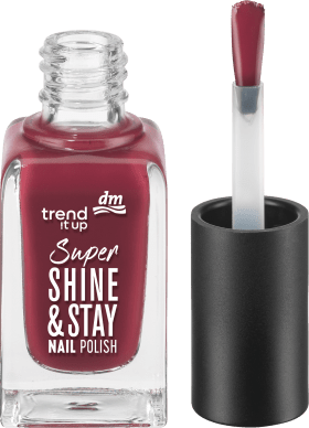 trend !t up Nail Polish Super Shine & Stay Nail Polish dark red 870, 8 ml