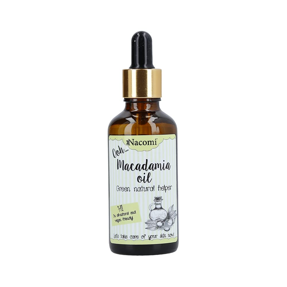 Nacomi Natural Vegan Macadamia Oil with pipette 50ml