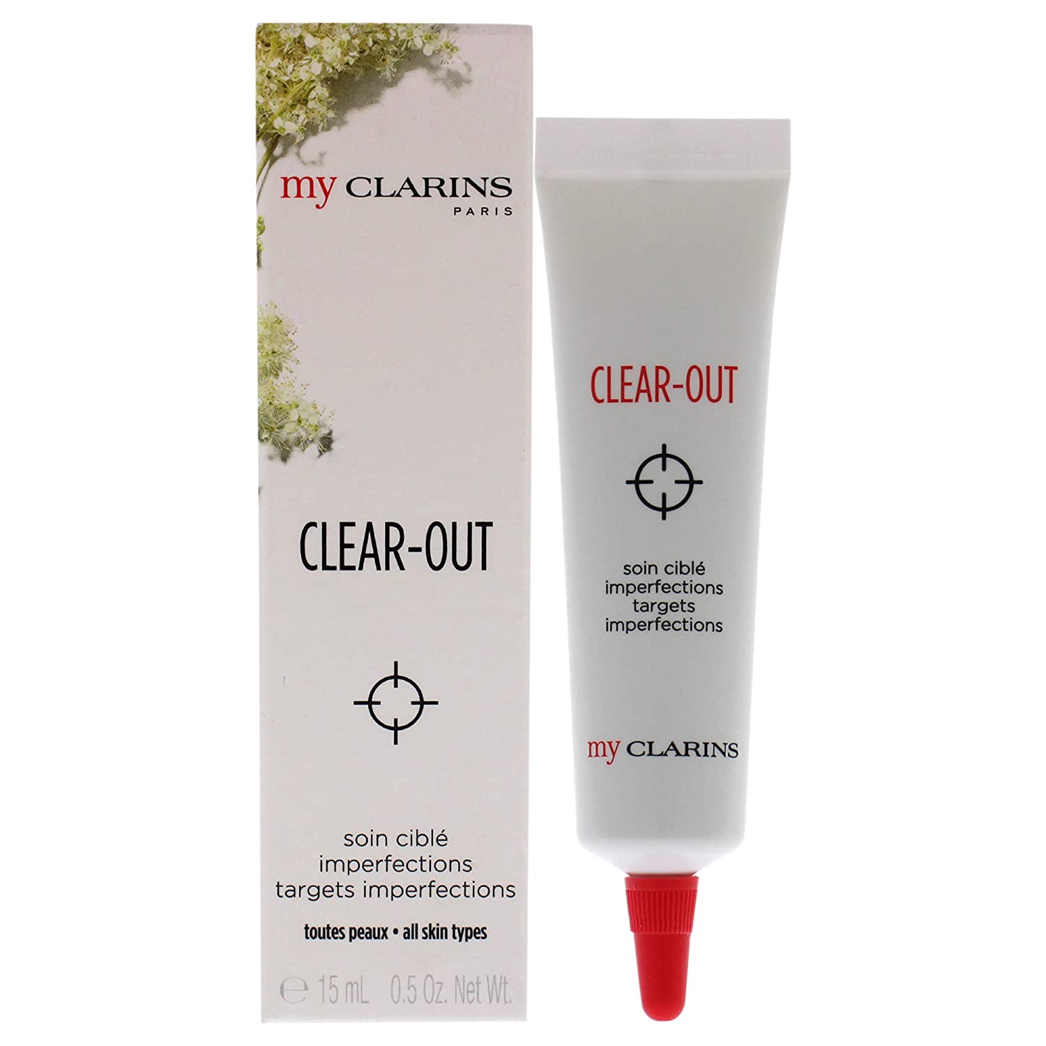 Clarins 15 ml Clear-Out Targets Imperfections, ‎transparent