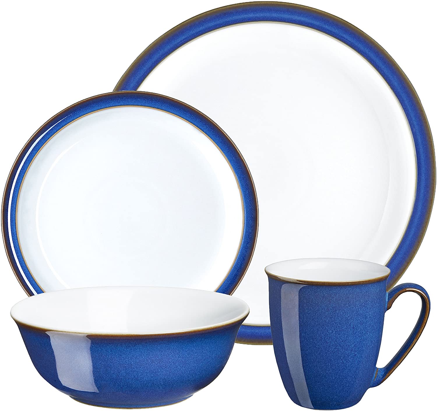 Denby Imperial Blue 16 Piece Boxed Tableware Set