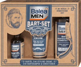 Balea MEN Gift Set Festive Beard Set 3pcs, 1 pc