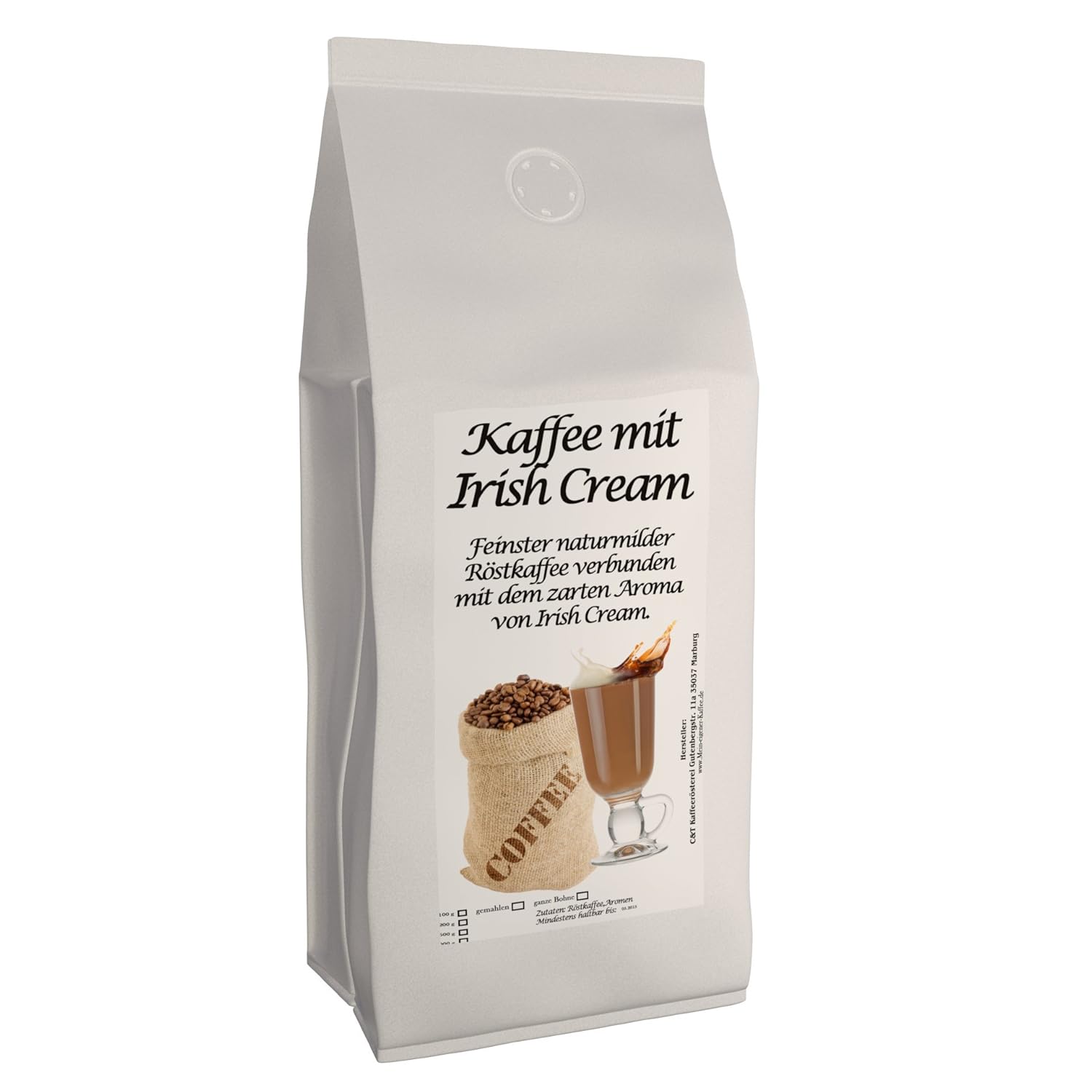 C&T Aroma Coffee - Flavored Ground Coffee - Irish Cream 200 g - Private Roasting Top Coffee Flavored Coffee