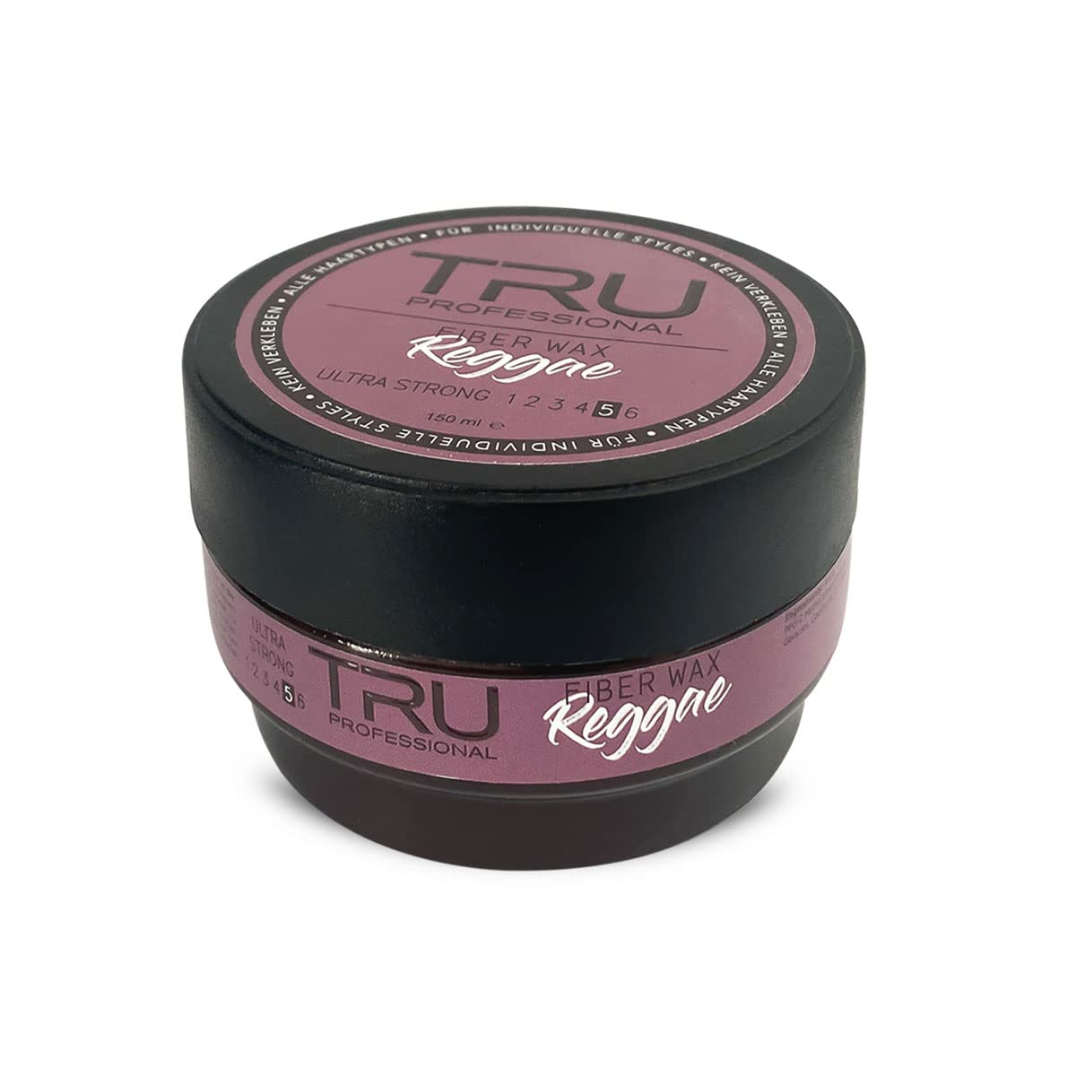 TRU Hair wax for men, flexible hair styling with strong hold for daily use, 150 ml (fibre wax reggae)