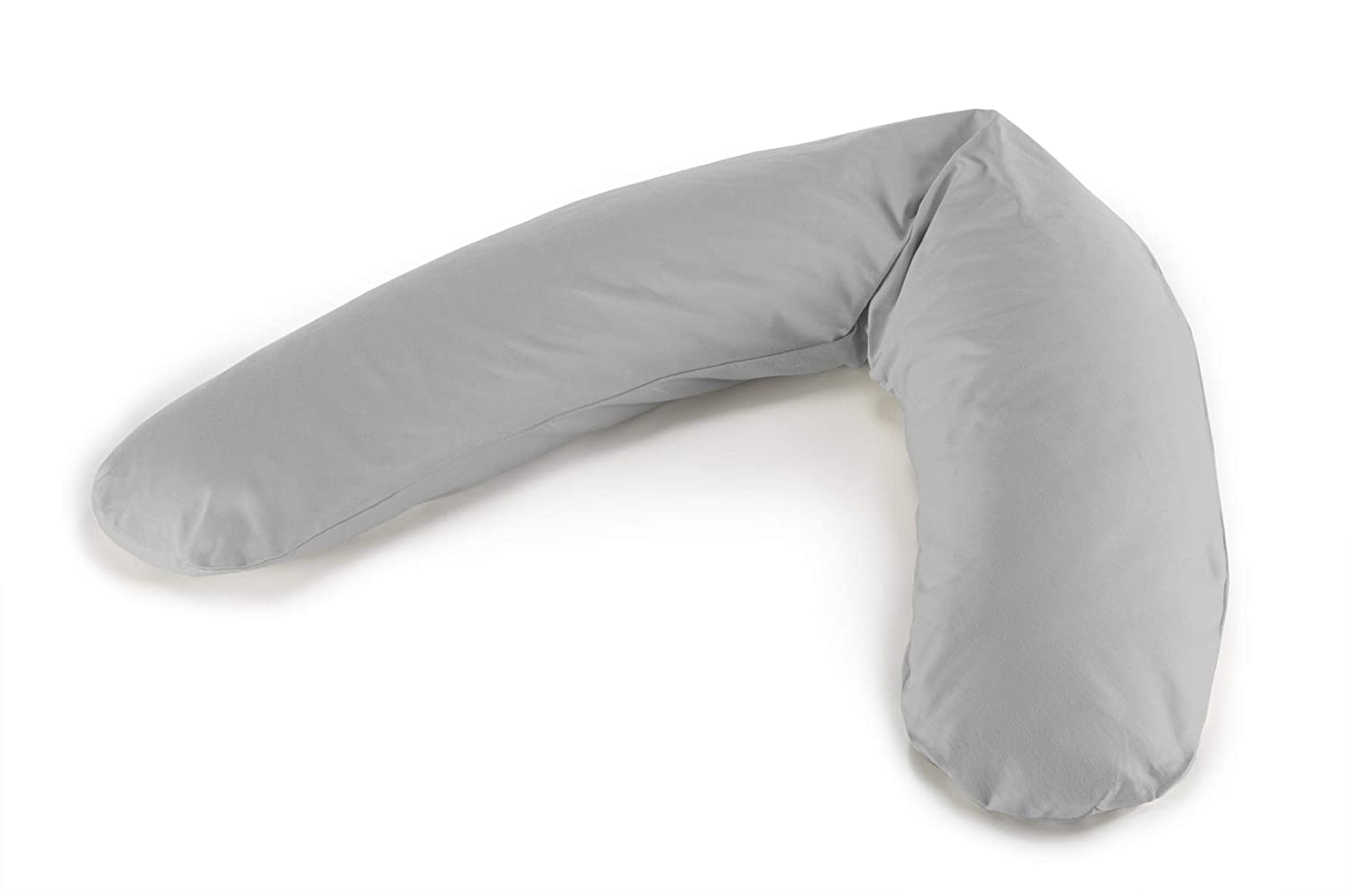 Theraline Das Komfort Nursing Pillow 180 cm with Jersey Cover 42 Grey