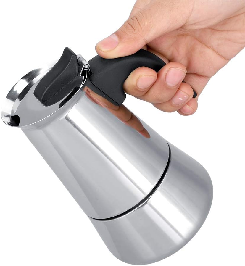 Portable Stainless Steel Coffee Pot 100ml/200ml/300ml/450ml A Variety Of Capacity Options Without Plug (100ml)