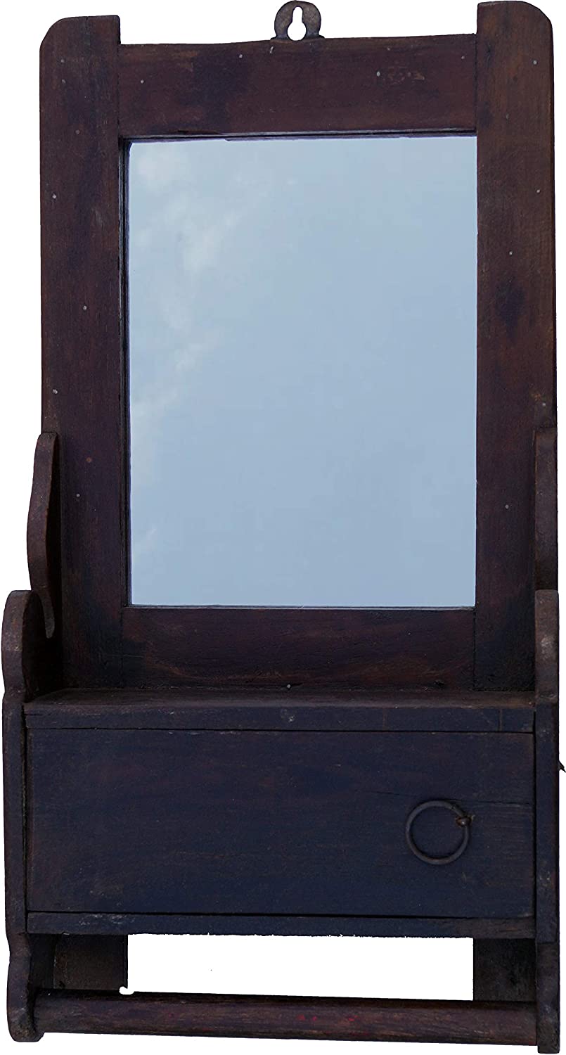 Guru-Shop Model 1 Antique Mirror with Shelf 46 x 18 x 8 cm Mirror, model 13