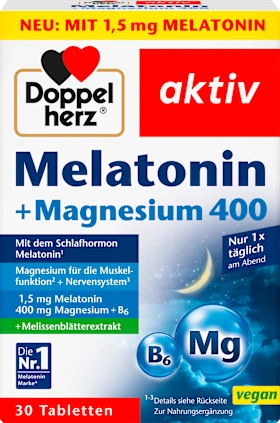 Melatonin + Magnesium 400 30 pcs, 39 g
