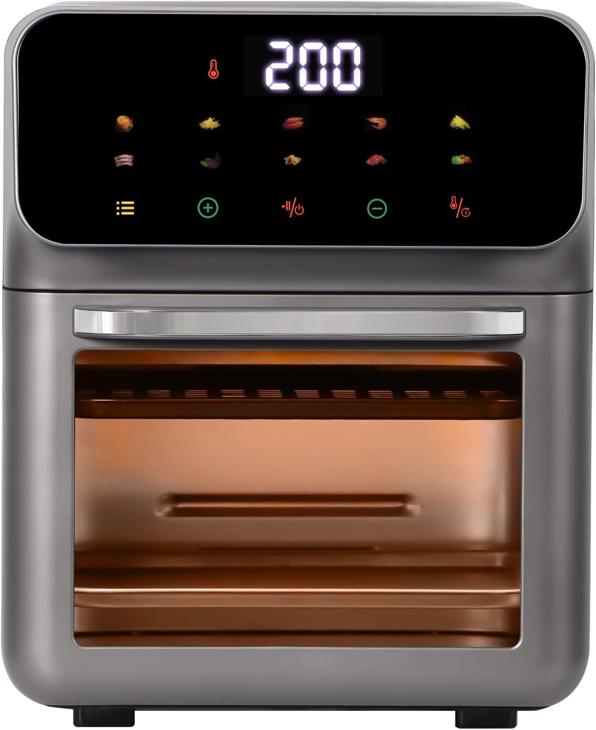 Mini Oven with 12 Liters, Pizza Oven 10-in-1 Mini Oven Non-Stick Coating Oven, Mini Oven Pizza Oven Grill, 1500 W