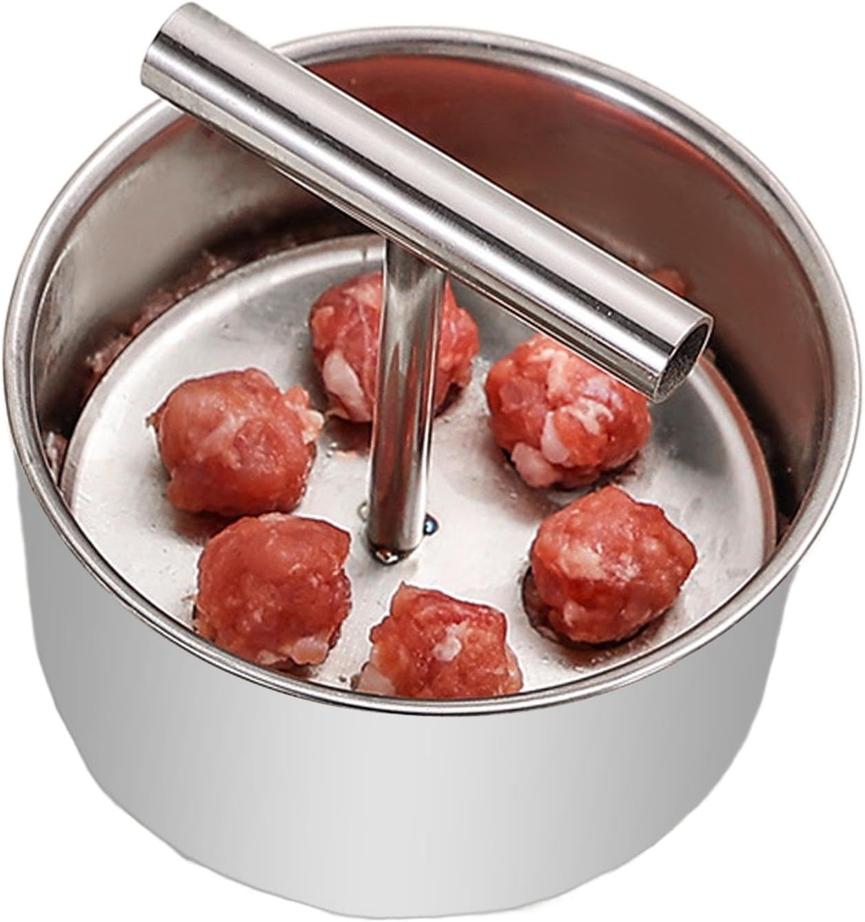 Meatball Shaper, Stainless Steel, 6/12 Holes Chopping Ball Shaper, Meatball Maker Tool, Meatball Maker for Ballers, Fish Balls, Cheese Balls, Crab Balls, Meatballs