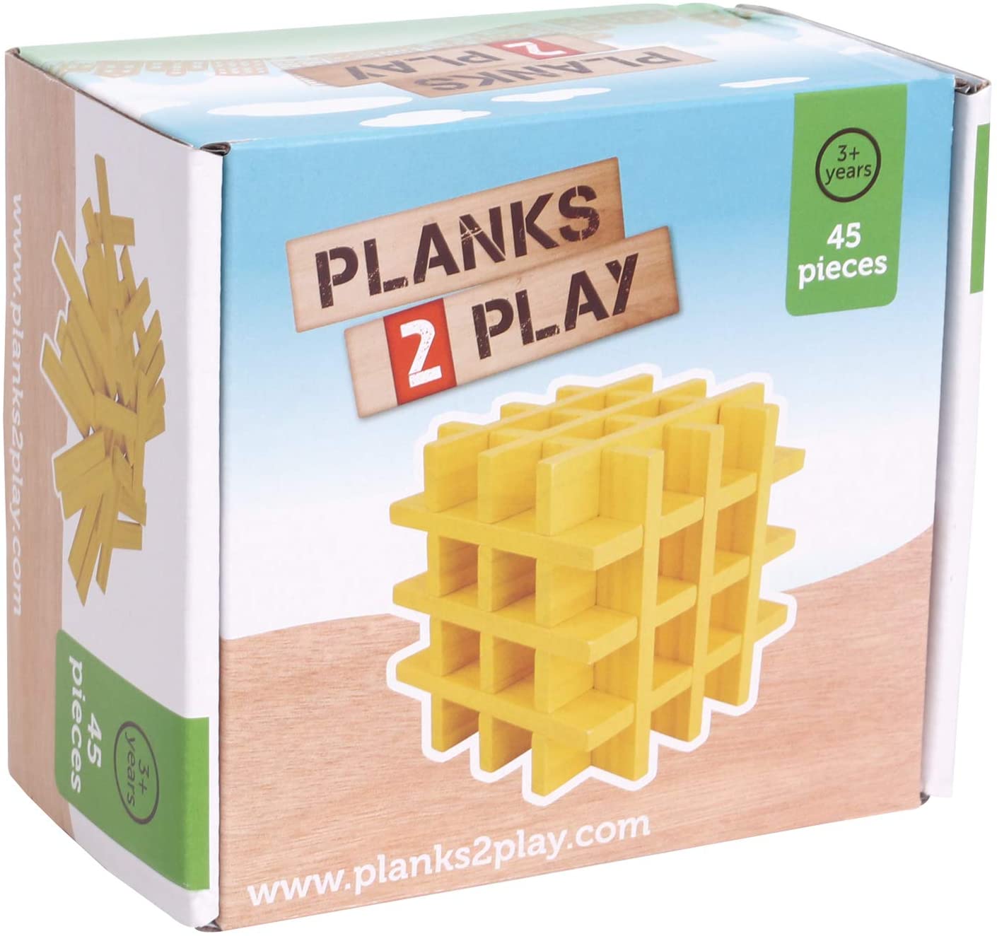 Planks 2 Play - 45 Planks - Yellow
