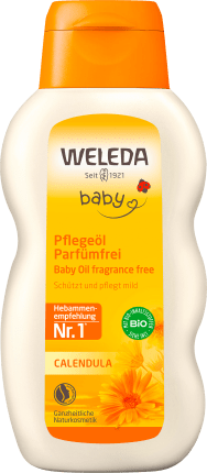 WELEDA Baby oil Calendula perfume-free, 200 ml