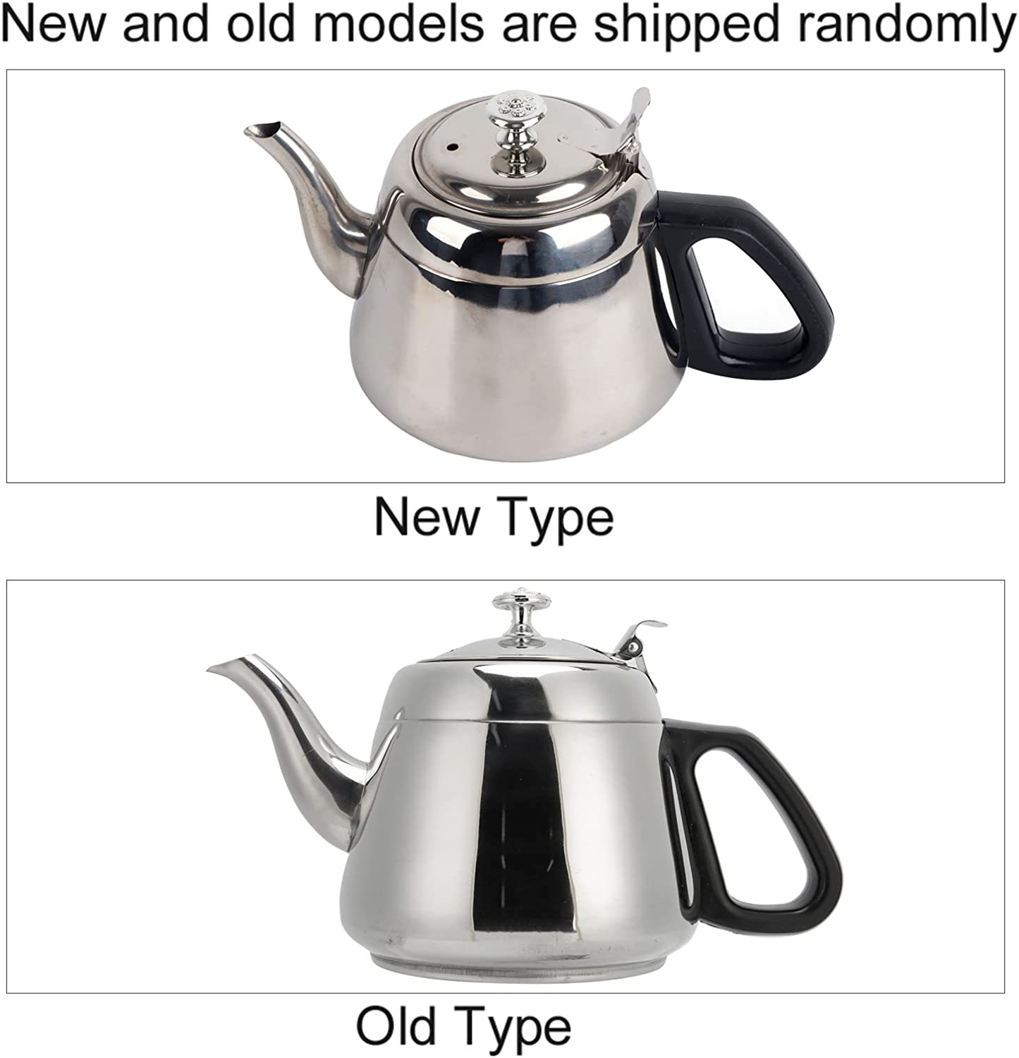 Zerodis 2 L Teapots, Stainless Steel Classic Teapot Teapot Coffee Server Teapot Cooker Teapot Coffee Pot Tableware Hot Water Kettle with Filter