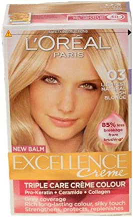 l'oréal paris L\'Oreal Excellence Blonde Supreme Permanent Hair Colour 03 Lightest Ash Blonde