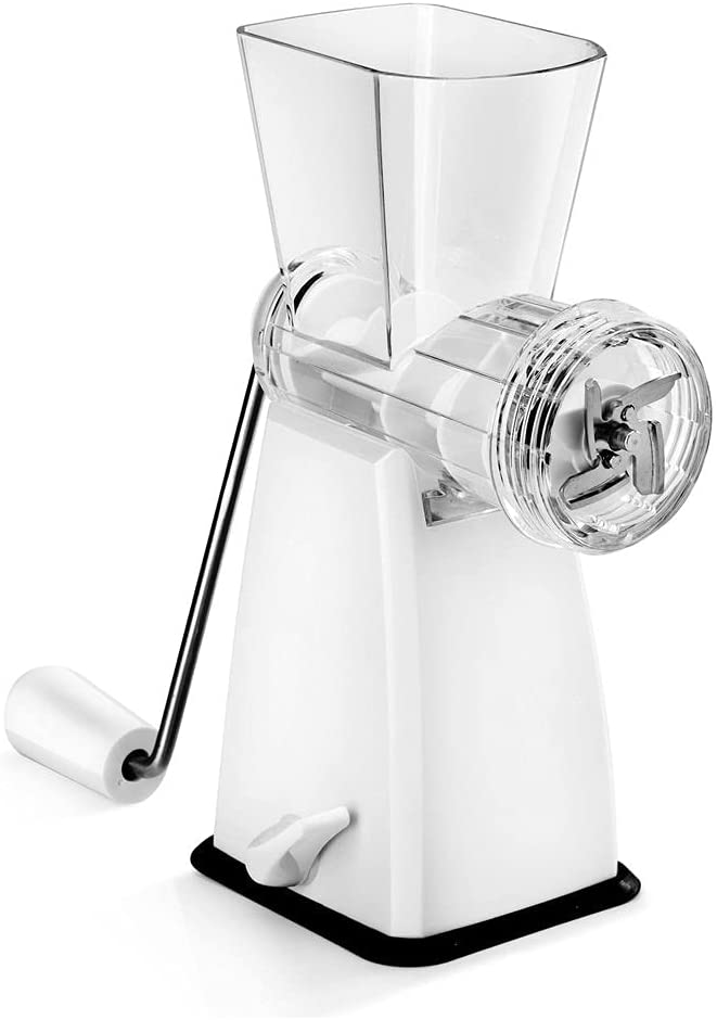 Gravidus Meat Mincer Pastry Press with Two Holes in White Approx. 25 x 11.5 x 24.5 cm