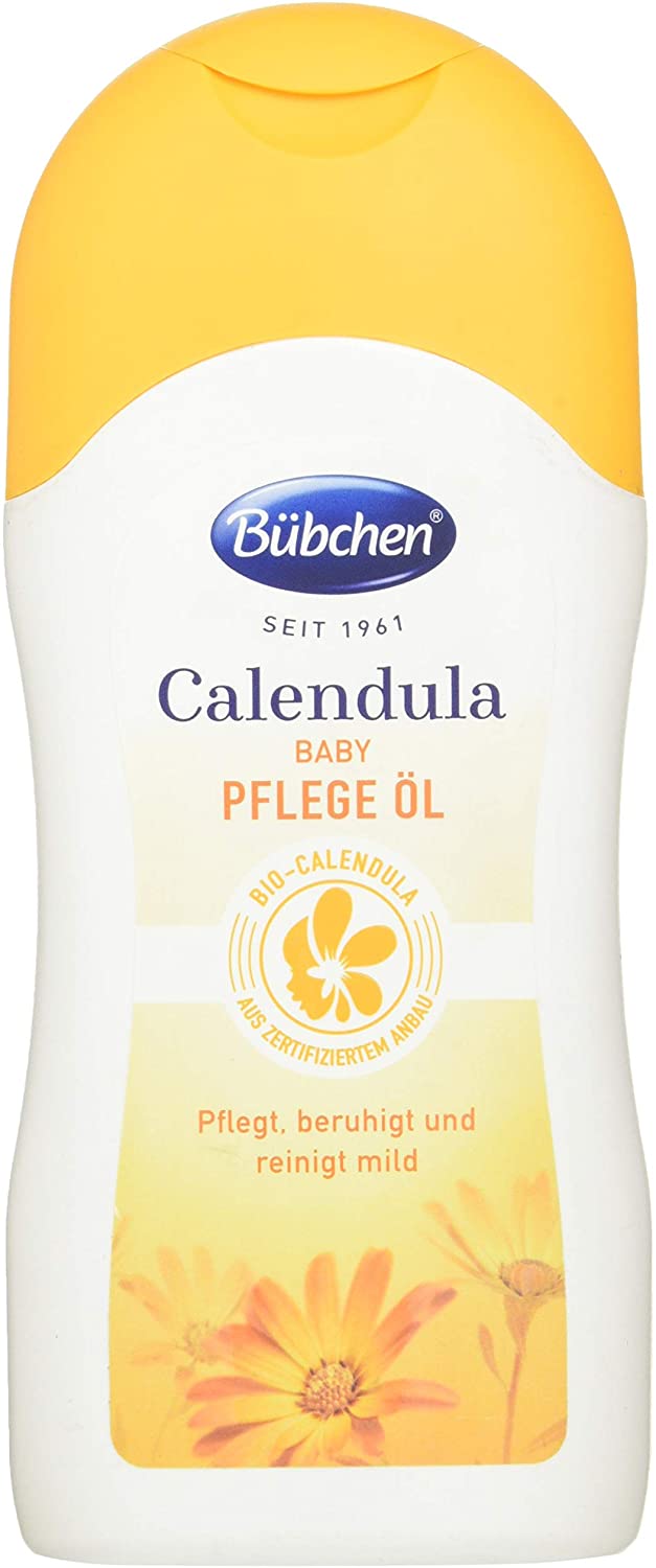 bubchen Bübchen Calendula Care Oil with Organic Calendula to Protect Sensitive Baby Skin 200 ml