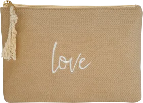 Soapland cosmetic bag beige \"Love\", 1 pc
