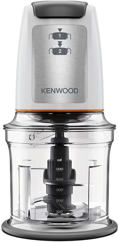 Kenwood Küchengeräte Kenwood Kitchen Device Easy Chop CHP61.100WH Macerator, Electric Mini Universal Macerator with 2 Speed Levels, 0.5 L Work Container, 500 watt, White