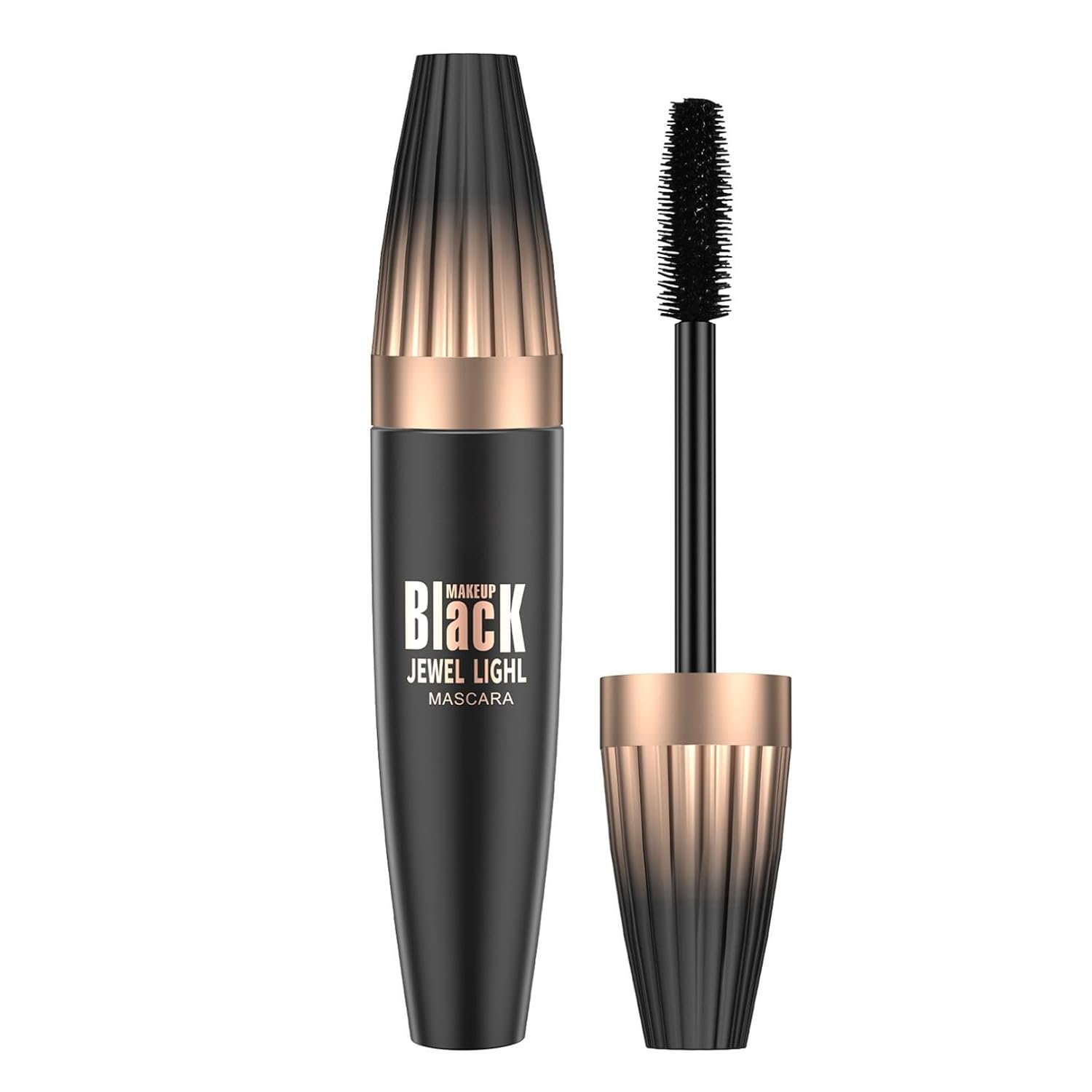 Black Mascara Waterproof, Volume and Light Feel Mascara, Mascara for Voluminous, Intense Black Eyelashes without Heaviness, Pack of 2
