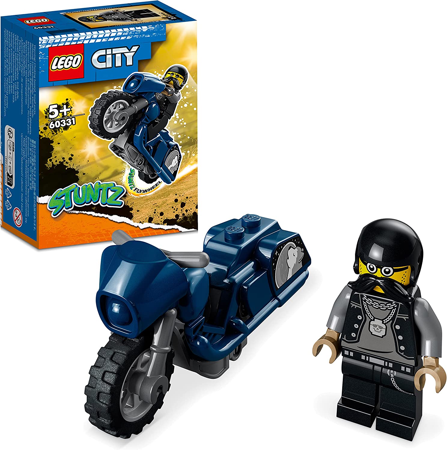 LEGO 60331 City Stuntz Cruiser Stunt Bike Set with Motorcycle and Mini Figure, Action Toy as a Gift for Children from 5 Years