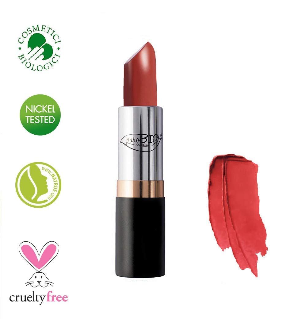 Yumi Bio Shop Purobio Lipstick Lipstick – 06 Gebbrantes Orange – Organic, Vegan, Nickel tested, Made in Italy