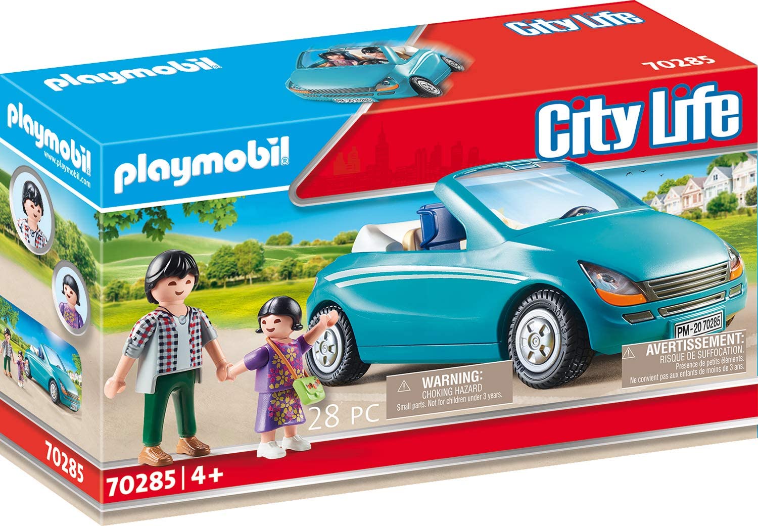 Playmobil City Life 70285 City Life Playmobil Dad And Child With Convertibl