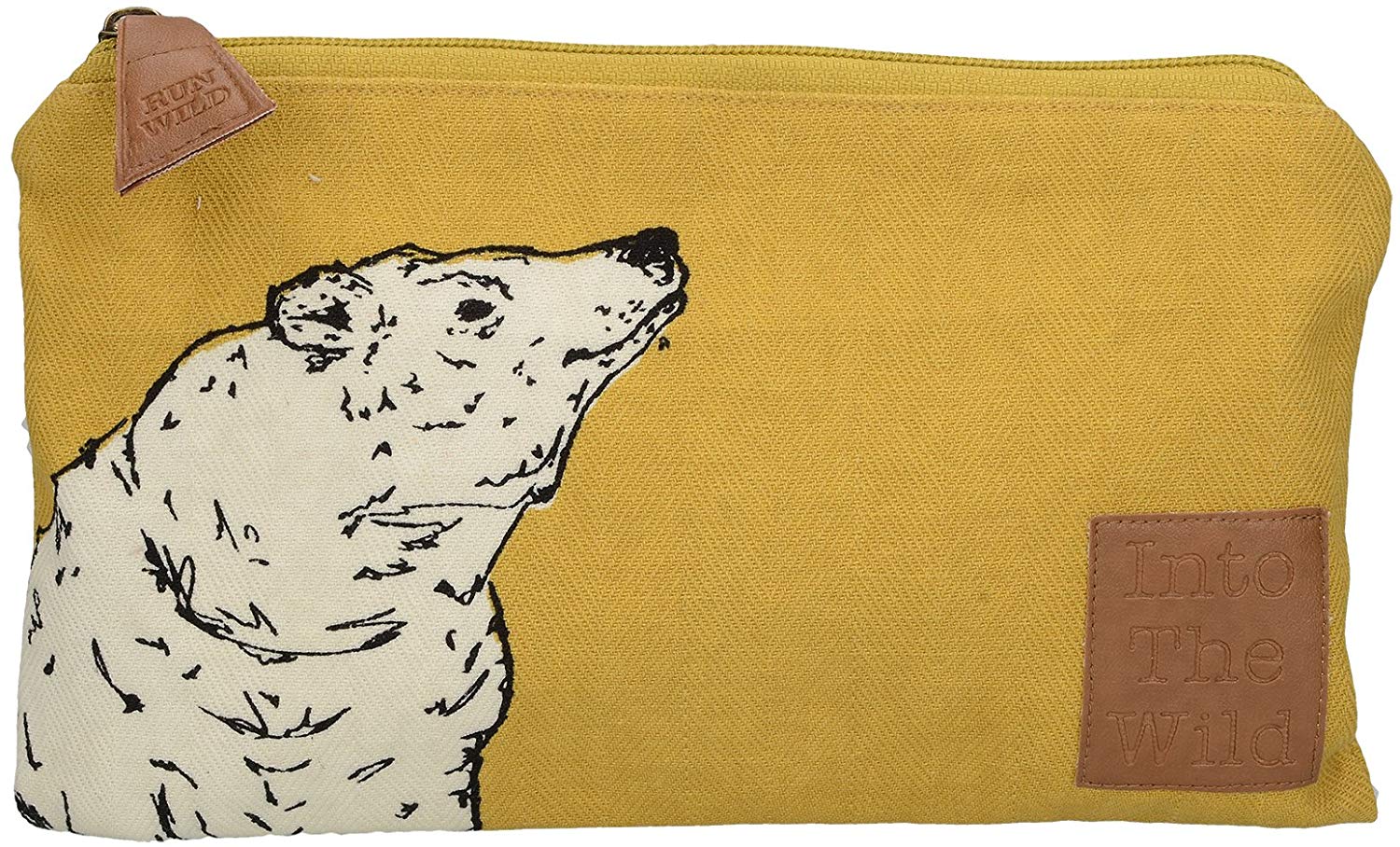 Creative Tops in Wild Bear Small Cosmetic Bag, Plastic, yellow, 23 x 14 x 2